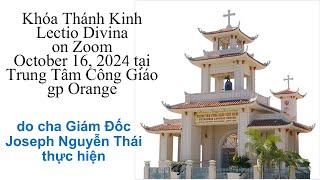 Khóa Thánh Kinh Lectio Divina on Zoom tại Trung Tâm Công Giáo gp Orange [upl. by Ken220]