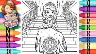 Princess sofia drawing  Princess Sofia cartoon  episode14  Colouring 🌈🦄✨ Craft [upl. by Marteena102]