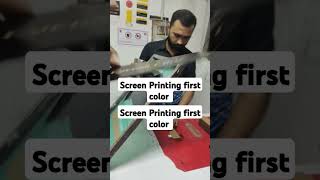 Screen Printing first color mehndi mehndidesign henna tattoo mehandi shortsindia youtubeshort [upl. by Fleur283]