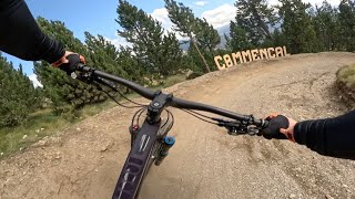 Blue lines in Andorra Pal Arinsal Bike park 08 2024 [upl. by Locklin]