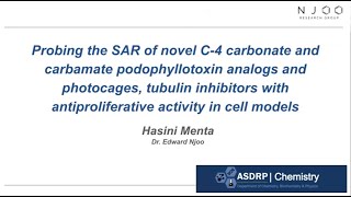 Novel C4 carbonate podophyllotoxin analogs and photocages tubulin inhibitors with cancer activity [upl. by Thury]