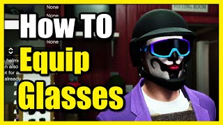 How to Buy amp Equip Glasses to Character in GTA 5 Online Fast Tutorial [upl. by Boru]