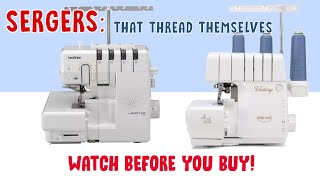 EASY to thread Sergers  Brother AirFlow 3000 vs BabyLock Victory [upl. by Campbell693]