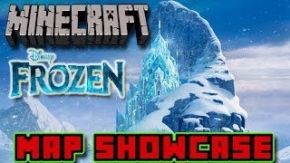 Minecraft Map Showcase  Disneys Frozen Map Elsas Ice Castle and Arendelle CastleDownload [upl. by Gundry]