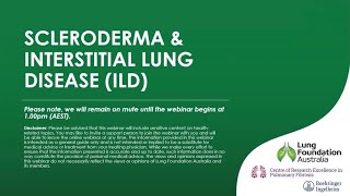 Scleroderma and Interstitial Lung Disease Webinar [upl. by Shell431]