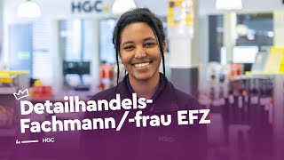 Die Arbeit als Detailhandelsfachmannfrau EFZ  HGC  Lehrstellenvideo  Yousty [upl. by Saffier]