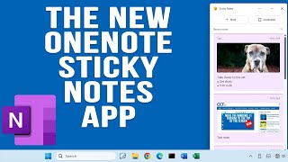 The New OneNote Windows Sticky Notes App [upl. by Kelwin630]