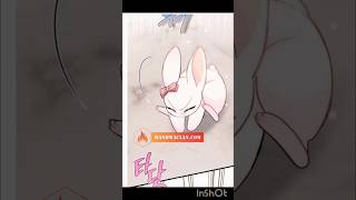 😍 baby rabbit on run😚😘🥺mangamanhwawebtoontiktokmanhuacuteviralshortsfunnyfypytbaby [upl. by Noinatrad]