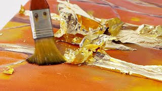 How to add gold leaf to artworks [upl. by Kurtis]