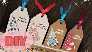 Weihnachtsanhänger selber basteln  Weihnachtsbaum  Christmas Tags DIY [upl. by Ylesara]