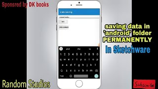 How to make a app save data permanently in Sketchware [upl. by Ahsam]