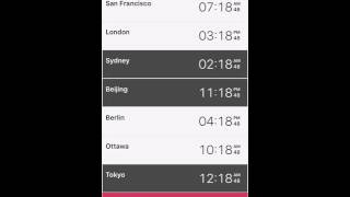 The World Clock by timeanddatecom  iOS app [upl. by Slemmer597]