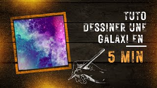 TUTO FAIRE UNE GALAXIE EN 5 MIN AU FEUTRE À ALCOOL TUTO FAIRE UN DÉGRADÉ AU FEUTRE À ALCOOL 😱🤩 [upl. by Arracat]