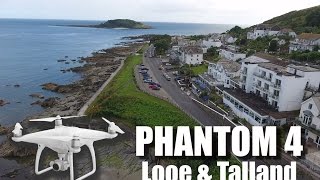 Phantom 4 Drone Flight  Looe amp Talland Bay in Cornwall [upl. by Avan]