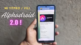 Alphadroid 20 For Mi 11T Pro  90Fps Game  Unlimited Photos mode  Thermal Profile  Smooth UI [upl. by Norwood]