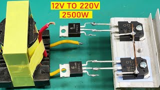 Inverter 12v to 220v 2500w NO IC Inventor 101 7 [upl. by Ahsenid742]