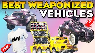 GTA 5 Online Best Weaponized Vehicles How to Unlock New Clothing HVY Tee Shirt [upl. by Lifton]