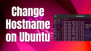 How to Change Hostname on Ubuntu 2204 LTS  Ubuntu 2404 LTS [upl. by Brier253]