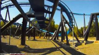 Batman HD POV Six Flags Magic Mountain [upl. by Bernardina]