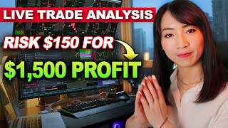 LIVE TRADING  How I Risk 150 To Make 1500 [upl. by Geminian]