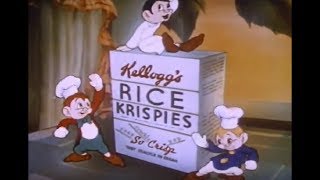 Rice Krispies Cereal Commercial From 1939  Vintage [upl. by Oiramd]