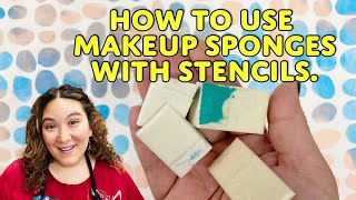 Stencil 101 How to Use Makeup Sponges with Stencils [upl. by Assehc]