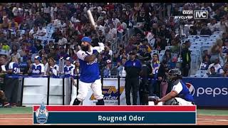 rougned odor práctica de calentamiento en el Festival Del Jonrón Pepsi ❌ MLB [upl. by Nurat682]