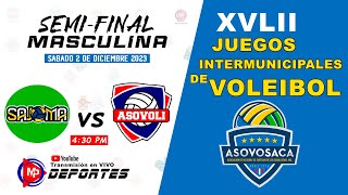 SAJOMA VS LICEY  SEMIFINAL MASCULINA  VOLEIBOL INTERMUNICIPAL DE SANTIAGO  MP DEPORTES [upl. by Ekram532]