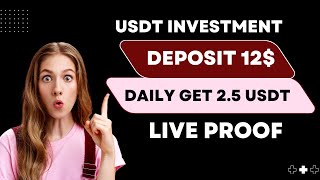 Minimum deposit amount 12 USDT Minimum withdrawal amount 25 USDT Live Withdrawal Proof Watch Video [upl. by Alekahs187]