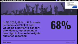 Luminate amp Billboard Present Live Music Landscape Current Insights amp Trends [upl. by Yemac]