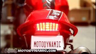 9408 Ducati Monster Sequential LED Tail Lights with Clear Lens [upl. by Cymbre]