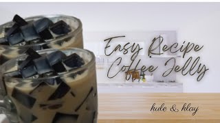 Coffee Jelly Easy Recipe  kule amp klay [upl. by Lubeck]