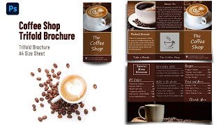 How To Make a Trifold Brochure in Photoshop  Trifold Brochure Tutorial [upl. by Faline]