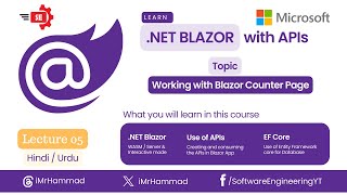 How a Blazor page work with C and HTML Lecture 05 UrduHindi [upl. by Mayce196]