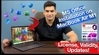 MS OFFICE Installation on MacBook Air M1 Complete Installation Process Genuine Lifetime Validity [upl. by Nosdivad]