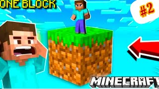 MINECRAFTBUT I PLAY ONE BLOCK PART 2 minecraft videos [upl. by Velvet]