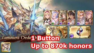 GBF Luminiera Credo Omega 1 Button 670870k honors explanation in description [upl. by Aneertak]