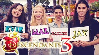 DESCENDANTS 3 🍎 MAL EViE JAY amp CARLOS Evolution According to the CAST 🎬 [upl. by Cody]