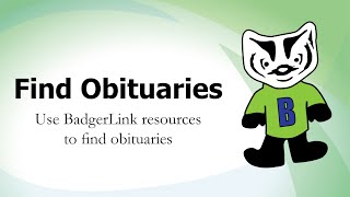 Find Obituaries [upl. by Parnas]