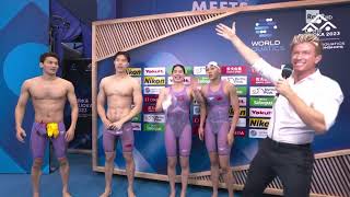 MIXED 4X100M MEDLEY RELAY FINAL WORLD CHAMPIONSHIPS FUKUOKA 2023 [upl. by Eohce]