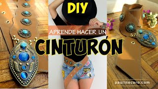 DIY CREA TU PROPIO CINTURÓN PARA MUJER [upl. by Aridan]