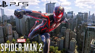 SpiderMan 2 PS5 Miles TRACK Suit Free Roam Gameplay [upl. by Annaear169]