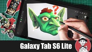 Samsung Galaxy Tab S6 Lite  an affordable iPad alternative for drawing beginners [upl. by Llerot171]