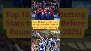 Top 10 La Liga Betting Stats to Watch Before Round 5 20242025 shorts laliga football [upl. by Baten128]