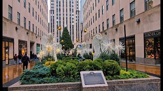 🎄✨ New York City Walking Tour Rockefeller Center amp 5th Avenue Christmas Magic ❄️🎅 [upl. by Babita]