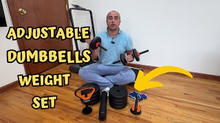 Quick Review of FEIERDUN Adjustable Dumbbells 50 lbs Weight Set with Connector [upl. by Aciretnahs]