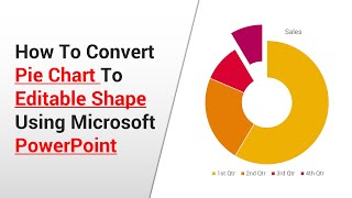 How to Convert Pie Chart to Editable Shape Using Microsoft PowerPoint PieChart  DataCharts [upl. by Cumine425]