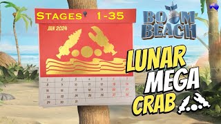 Lunar Mega Crab Stages 135  Boom Beach 27 January 2024 [upl. by Rumit]