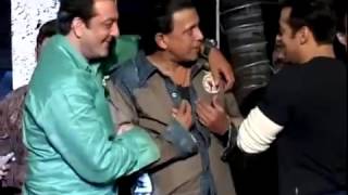 Salman Khan has fun with Mithun Chakraborty Sanjay Dutt medium2 [upl. by Aneert]