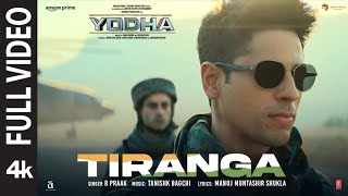 YODHA Tiranga Full Video Sidharth Malhotra Raashii Khanna  Tanishk Bagchi B Praak  Manoj M [upl. by Derfniw]